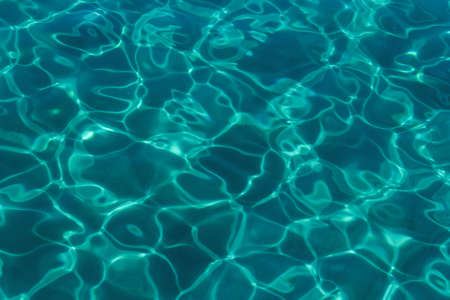 turquoise blue  abstract background of wavy water surface