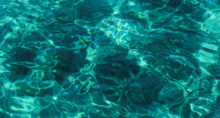 turquoise blue  abstract background of wavy water surface
