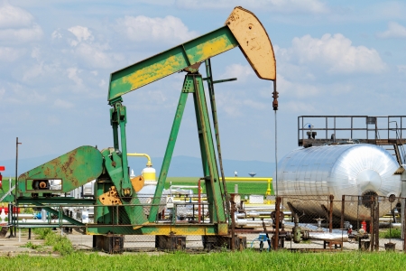 Operating oil and gas well detailの写真素材