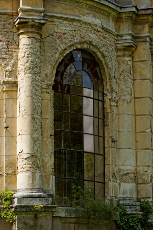 the ruined castle of Tura in hungaryの写真素材