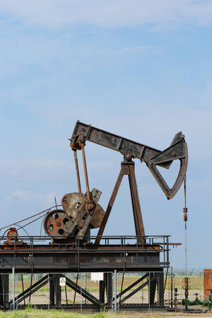Operating oil and gas well detailの写真素材