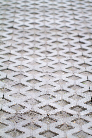 Close up photo of grey paving in the city の写真素材