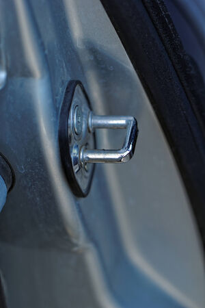 Close up photo of a car lockの写真素材