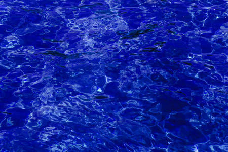 blue abstract of wavy water surfaceの写真素材