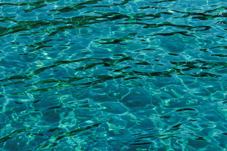 turquoise blue  abstract of wavy water surface