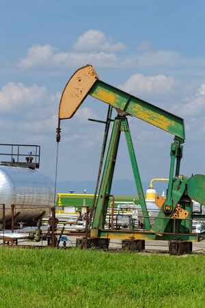 Operating oil and gas well detailの写真素材