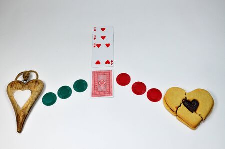 Crossroad   /  One unknown card and outcome of the decisionの写真素材