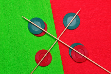 Colors and sticksの写真素材