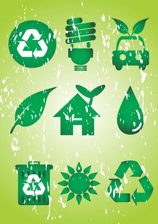 Recycle icon set のイラスト素材