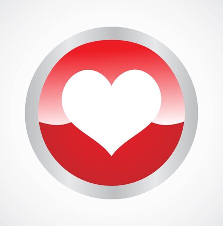 Heart button のイラスト素材