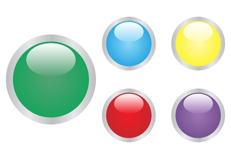 Glossy ball setのイラスト素材