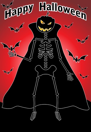 Halloween skullのイラスト素材