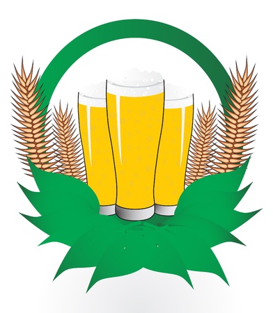 Beer, vector illustration のイラスト素材