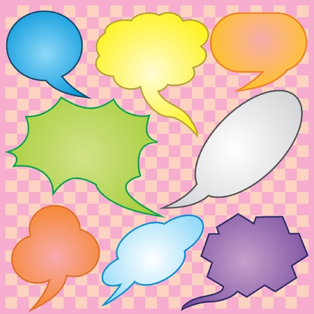 speech bubbles , vectorのイラスト素材