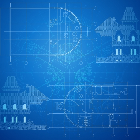 Urban Blueprint  vector  のイラスト素材