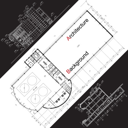 Conceptual architectural background  のイラスト素材