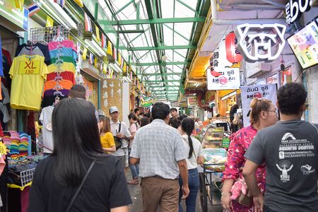 BANGKOK, THAILAND - November 2 2019 : Wang Lang Market - Bangkok Riverside Local Marketのeditorial素材