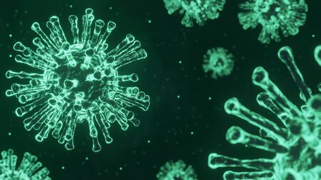 covid-19, coronavirus outbreak, virus floating in a cellular environment , coronaviruses influenza...