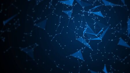 Abstract Digital Plexus background, Futuristic plexus array big data.