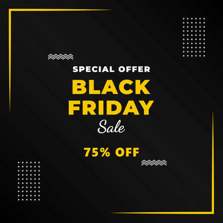 Black friday sale banner template
