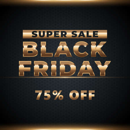 Black friday sale banner templateのイラスト素材