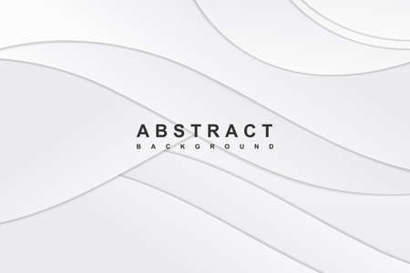 Abstract white background with wave decoration for poster, web, landing, page, cover, ad, greeting, card, promotionのイラスト素材