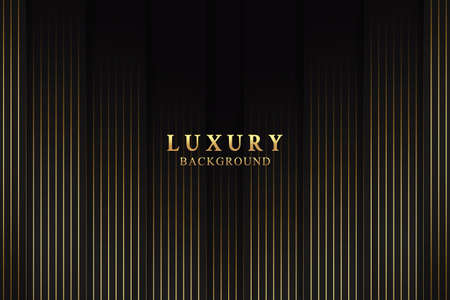 Abstract elegant luxury background concept with black and gold textureのイラスト素材
