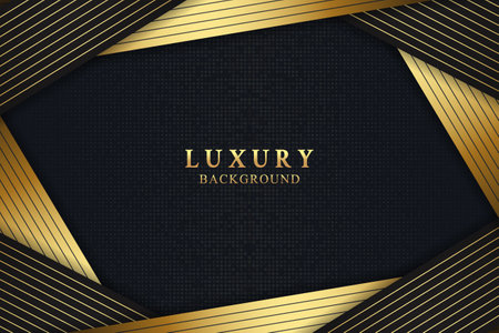 Abstract elegant luxury background concept with black and gold textureのイラスト素材