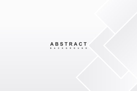 Abstract white geometric background with place for your text. Vector illustration.のイラスト素材