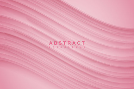 Abstract pink background with wavy lines. Vector illustration eps10のイラスト素材
