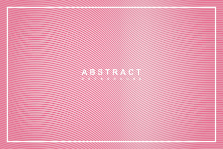 Abstract background with curved lines in pink colors. Vector Illustration.のイラスト素材