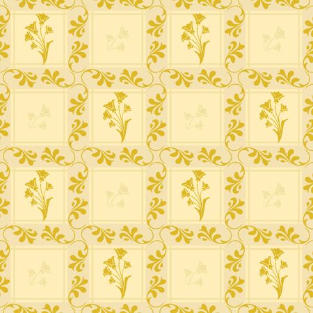 Seamless pattern made of floral ornaments のイラスト素材