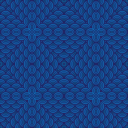 Seamless pattern in shades of dark blueのイラスト素材