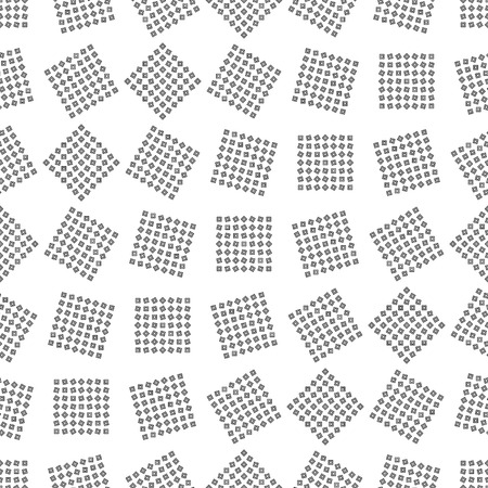 Seamless pattern made of outlined squares のイラスト素材