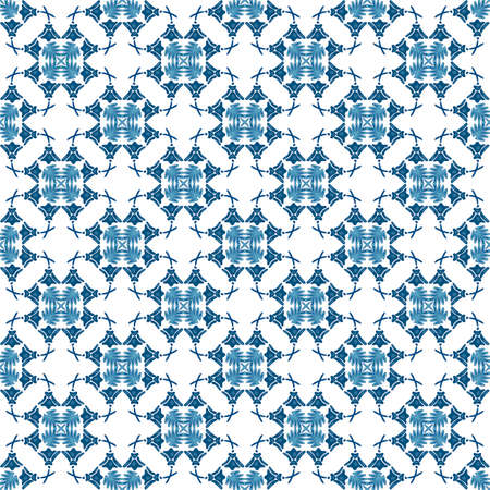 Seamless pattern illustration in traditional style - like Portuguese tiles