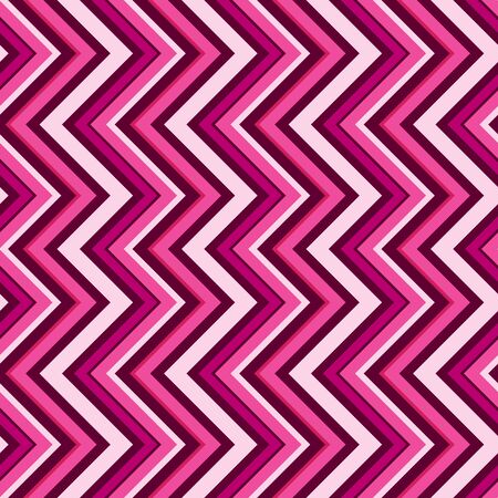 Seamless illustrated chevron pattern in pinkのイラスト素材