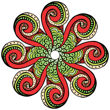 Seamless hand drawn decorative design elementのイラスト素材