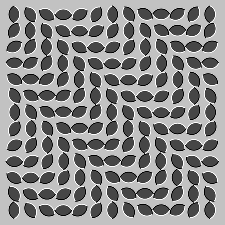 Optical illusion - illustration appears to be movingのイラスト素材