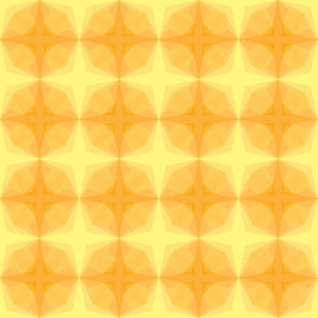 Seamless illustrated pattern in shades of yellow and orangeのイラスト素材
