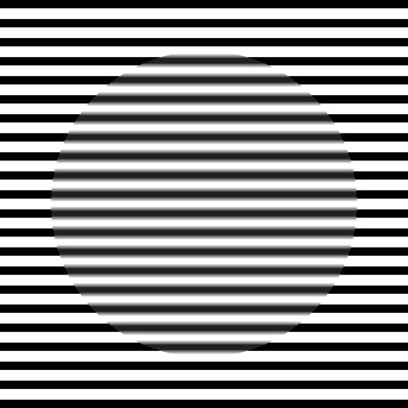 Optical illusion - parallel lines sharp and blurryのイラスト素材