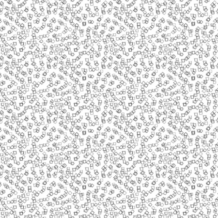 Seamless illustrated pattern made of grey hand drawn elementsのイラスト素材