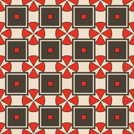 Seamless illustrated pattern made of abstract elementsのイラスト素材