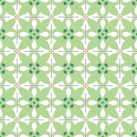 Seamless illustrated pattern made of abstract elementsのイラスト素材