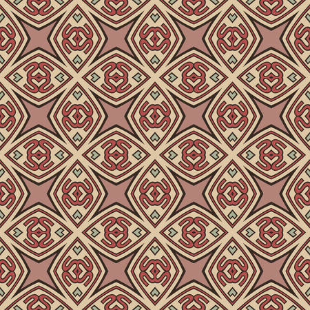 Seamless illustrated pattern made of abstract elementsのイラスト素材