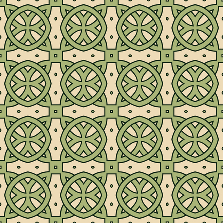 Seamless illustrated pattern made of abstract elementsのイラスト素材