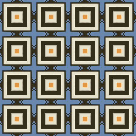 Seamless illustrated pattern made of abstract elementsのイラスト素材