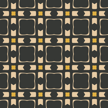 Seamless illustrated pattern made of abstract elementsのイラスト素材