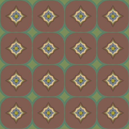 Seamless illustrated pattern made of abstract elementsのイラスト素材