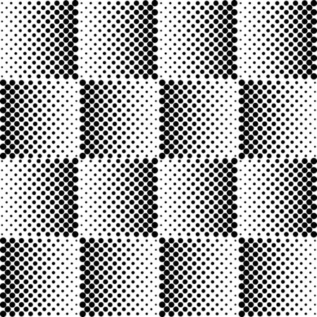 Seamless illustrated pattern in black and whiteのイラスト素材