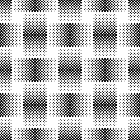 Seamless illustrated pattern in black and whiteのイラスト素材
